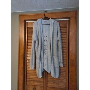 No Boundaries Grey Knit Cardigan
